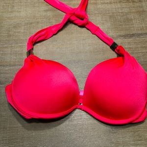 Hot Red Orange Bikini Top